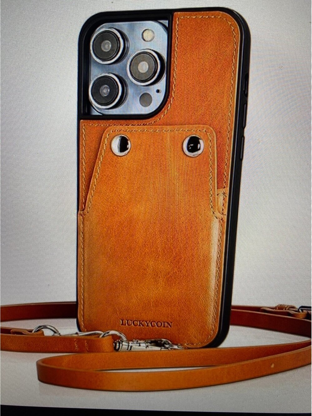 Luckycoin iPhone 14 pro Max Phone Case with Strap